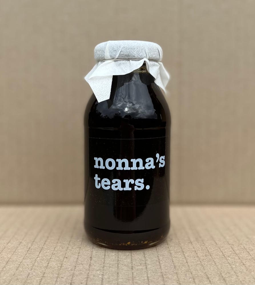 Image of lime, pomegranate & cracked pepper syrup. 200ml