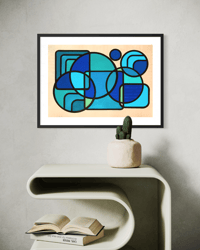 Image 3 of 'Immersed’ Acrylic Painting on Paper Unframed