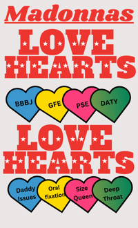 Madonnas love hearts 