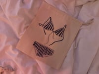 Image 6 of illustrated fabric pouch