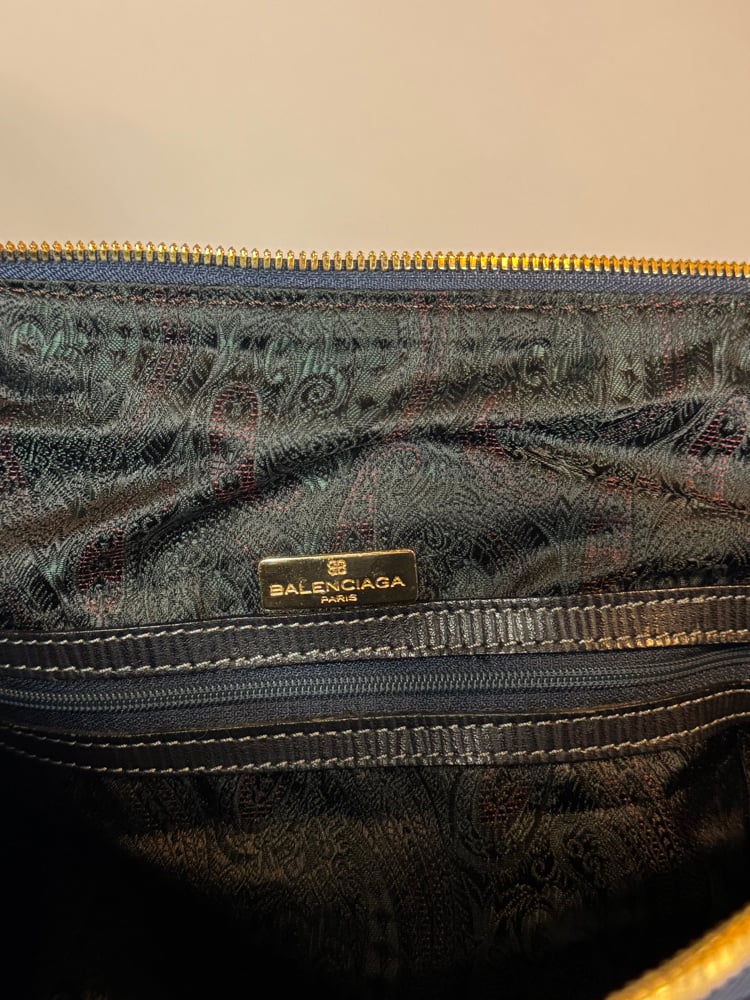 Image of Balenciaga Suede City Duffle Bag