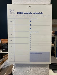 Image 1 of 2025 weekly schedule 