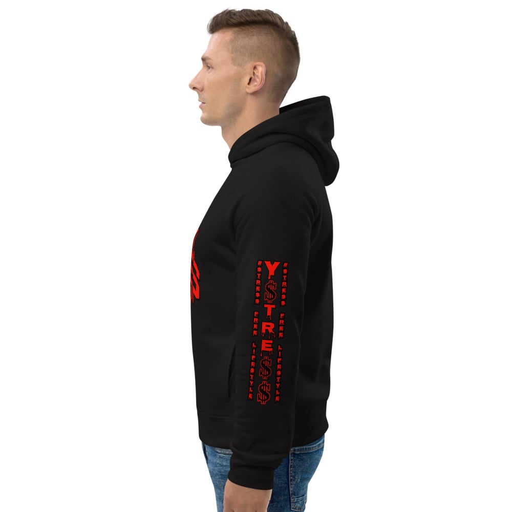Image of YSDB Exclusive Red and Black Unisex pullover hoodie 