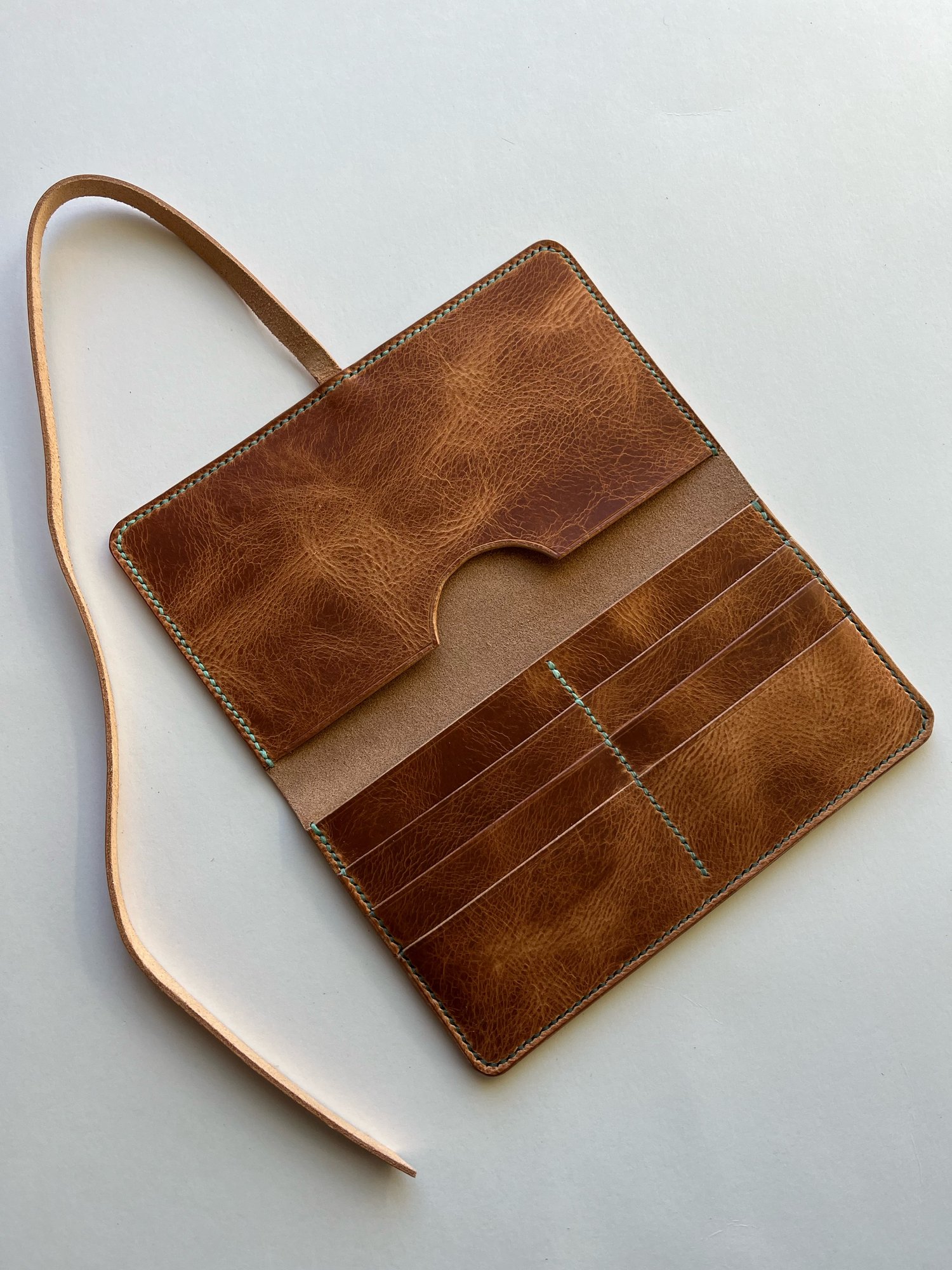 Image of Natural Waxy Wrap Clutch Wallet 