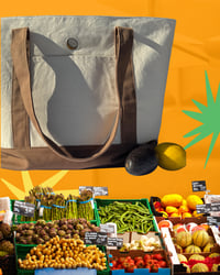 Image 3 of Traigo El Mandado - Large Embroidered Grocery Bag with Custom Bandana