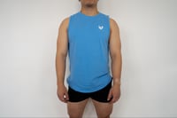 Image 4 of Essential Sleeveless Tee- Blue 