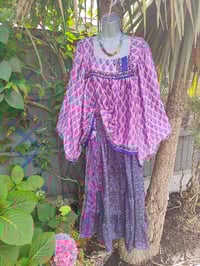 Image 2 of Gypset smock top Pink and blue