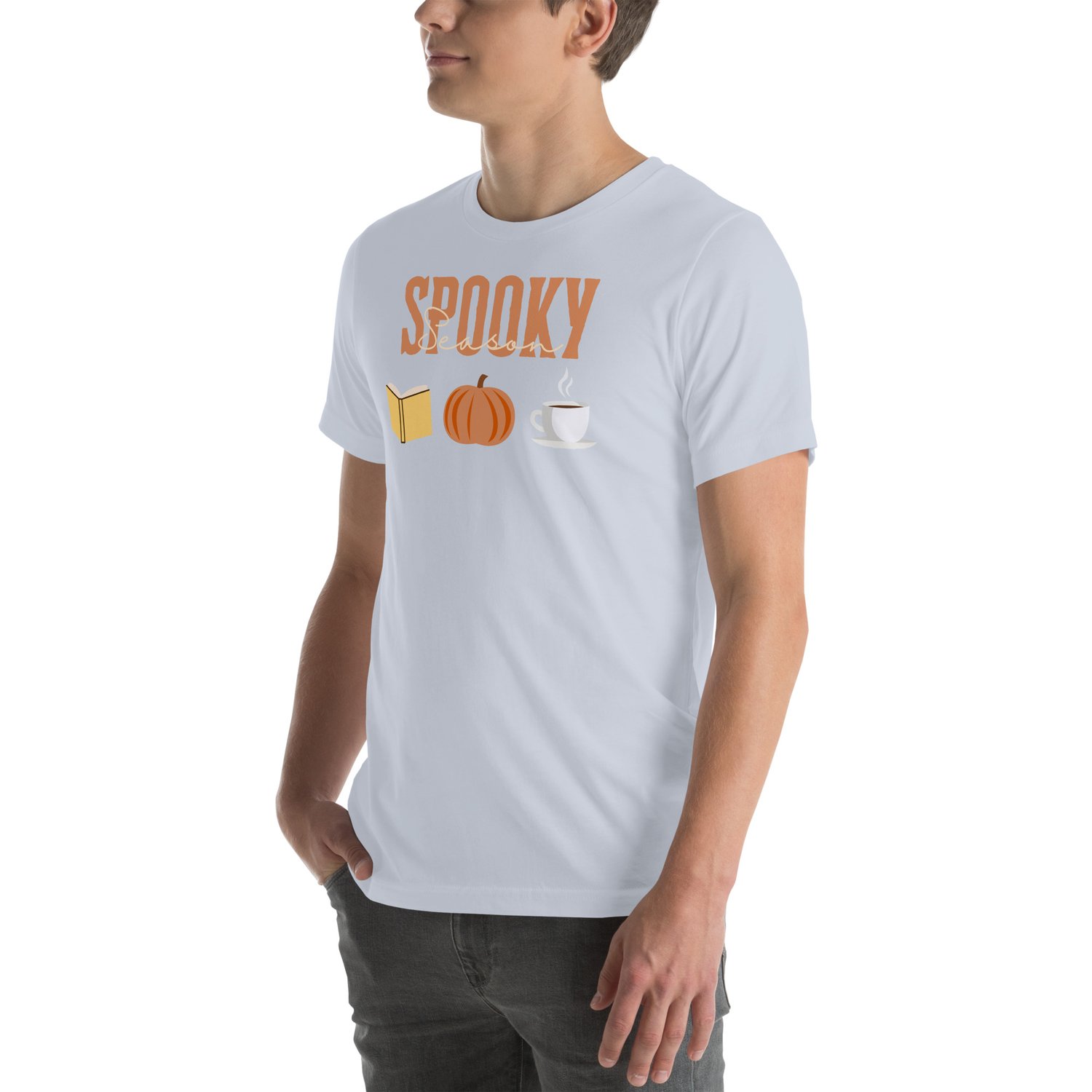 Image of Spooky season pumpkin book tea Unisex t-shirt