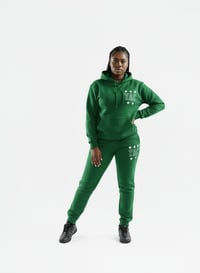 Image 2 of YAC Green 5 Star Mesh Blend Sweatsuit 