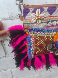 Image 7 of Shake your tassels- Bag- clutch or cross body/shoulder - black and pink