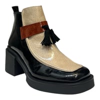 Image 4 of Di Chenzo 7081 BLACK PATENT/ CREMA