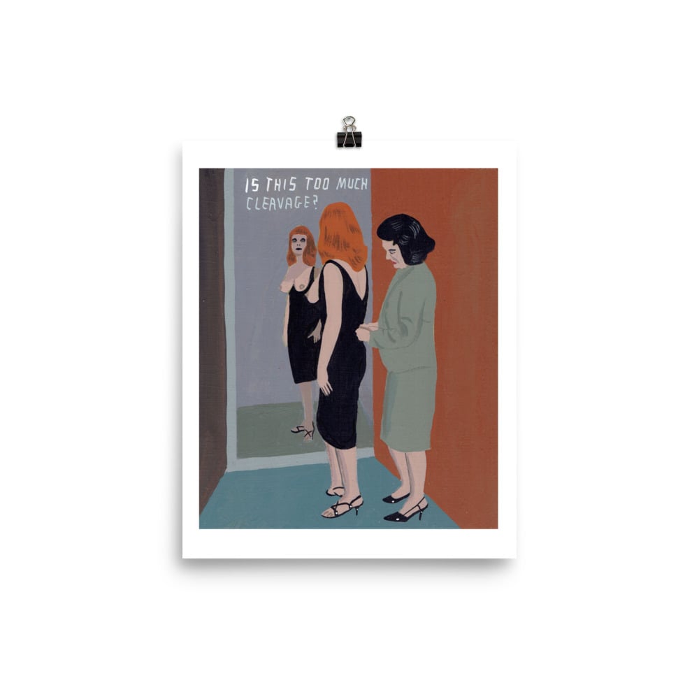 Image of IS THIS TOO MUCH CLEAVAGE POSTER
