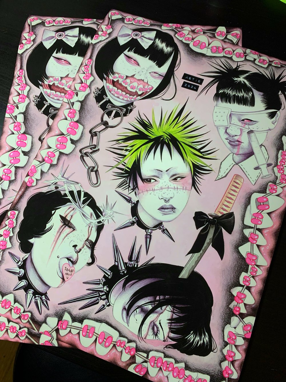 Image of Flash sheet A3 fine art print