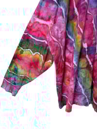 Image 3 of 4XL Unisex Adult Soft Long Sleeve Tee in Euphoria Geode Ice Dye