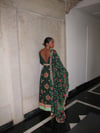 FLORAL EMBROIDERED FLARED SUIT (M/L)