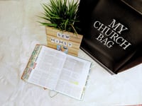 Image 1 of My Church Bag Tote (Black)