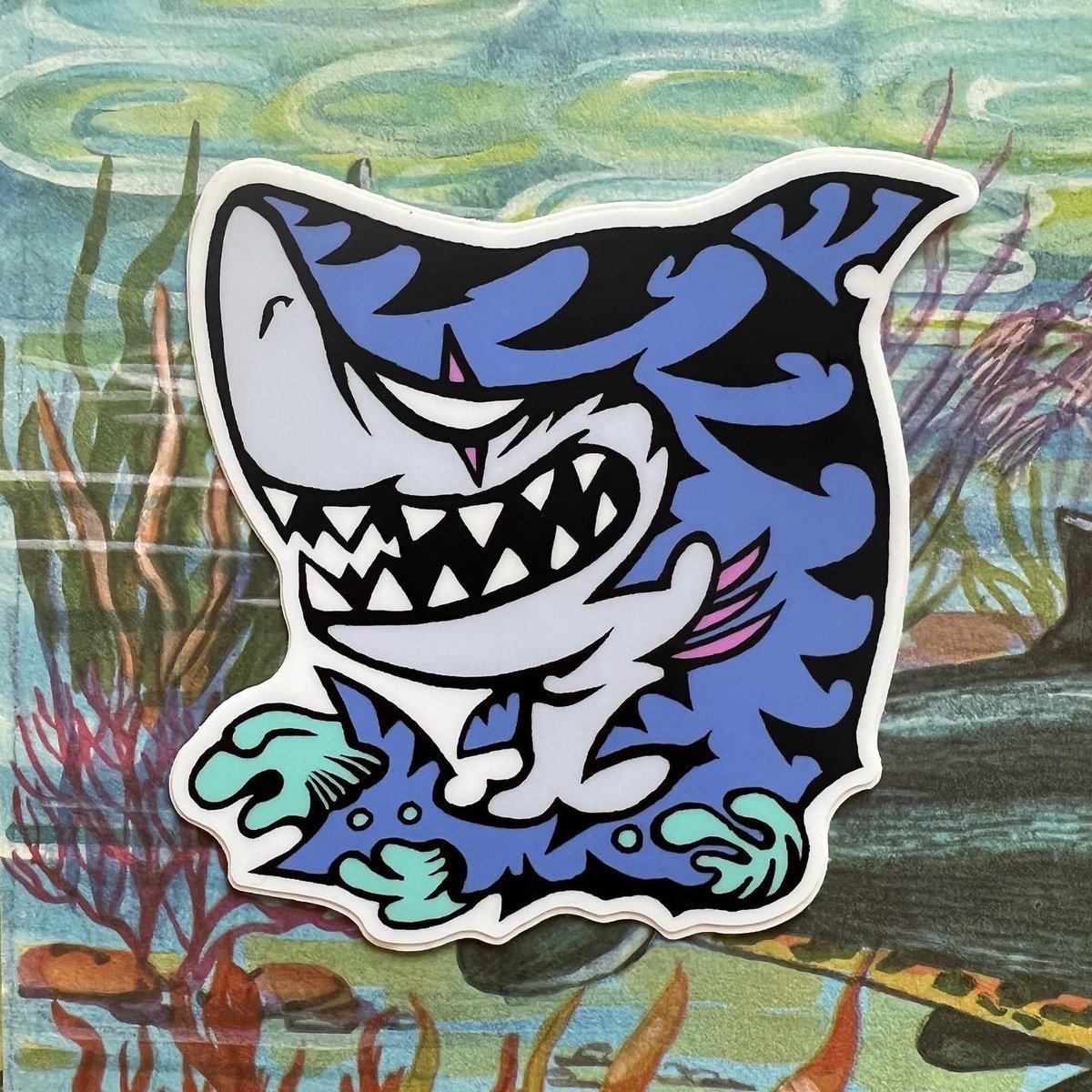 Image of Scar Shark Sticker