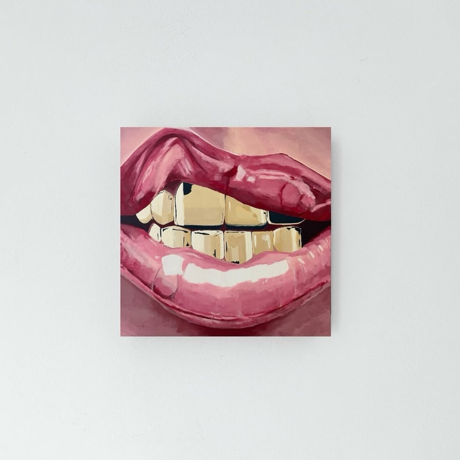 Image of Grillz Acrylic Painting