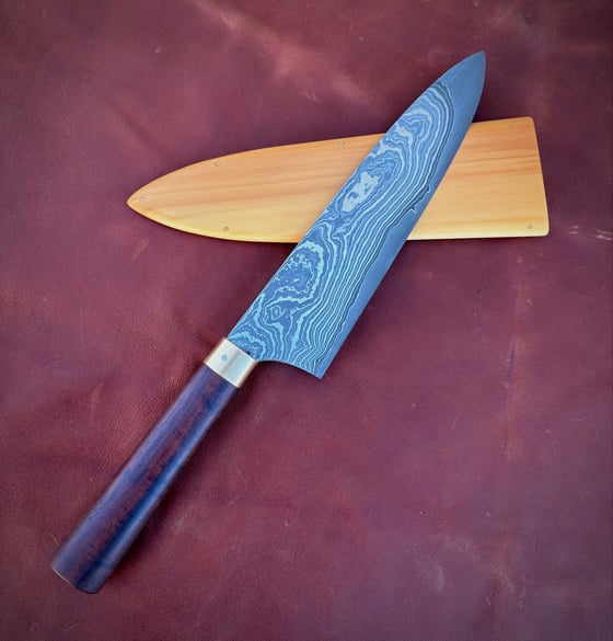 Image of 8” stainless clad chefs knife