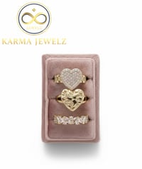 Image 1 of Women (3 Piece Heart Ring Set) 