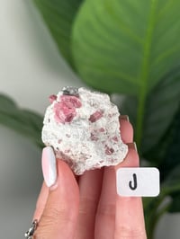 Image 10 of PINK TOURMALINE IN FELDSPAR CLUSTERS -PAKISTAN-