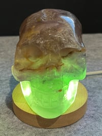 Image 4 of Rainbow Fluorite Crystal Skull #2412