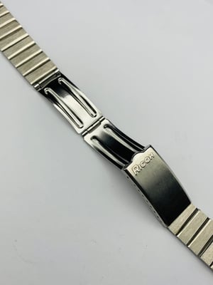 Image of Rare 1970's heavy duty Ricoh stainless steel watch strap,New Old Stock,mint,17.5mm
