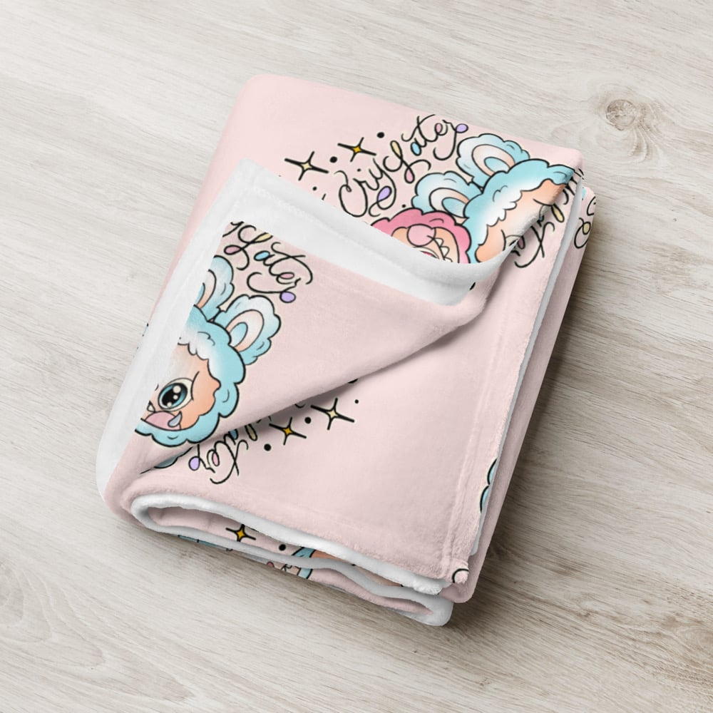 Image of SMILE CRY Lafoofoo Throw Blanket