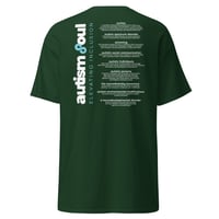 Image 8 of Unisex classic tee Autism Acceptance infinity brain colorful back autism facts for person behind 