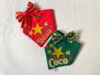 Image 7 of Xmas Stars Personalised Bandana 