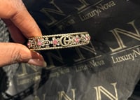 Image 6 of GG Antique Pink Crystal Cuffs