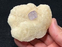 Image 5 of QR Code Fluorite On Druzy Quartz Matrix Specimen #2587
