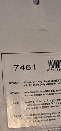Image 4 of 1/10 Blue Aluminum Long GTR SHOCKS (2) - OPEN PACKAGE NEW part #7461