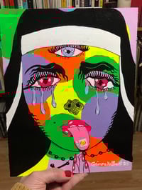 Image 1 of Tears of the Acid Nun Original Painting