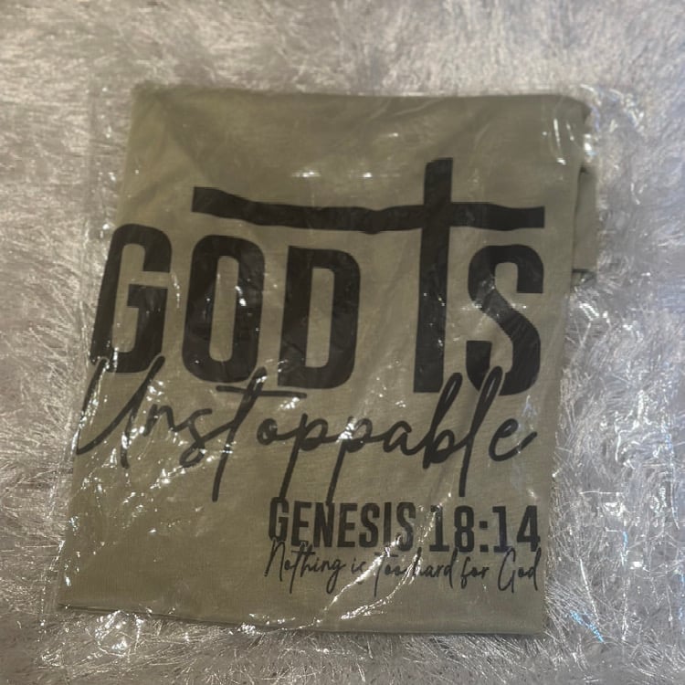 Image of God is unstoppable 100% Polyester