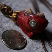 Image 1 of Egg of the King big eyes pendant, OOAK,