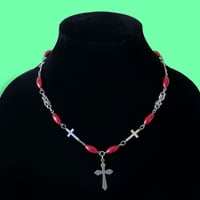 Image 1 of Bloody Cross Necklace 