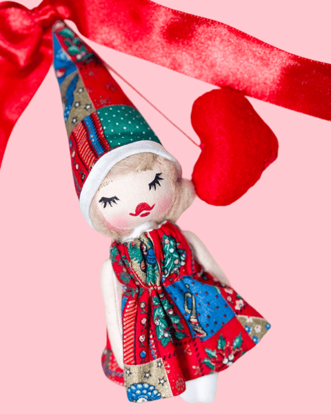 Image of ORNAMENT ELF ART DOLL #12