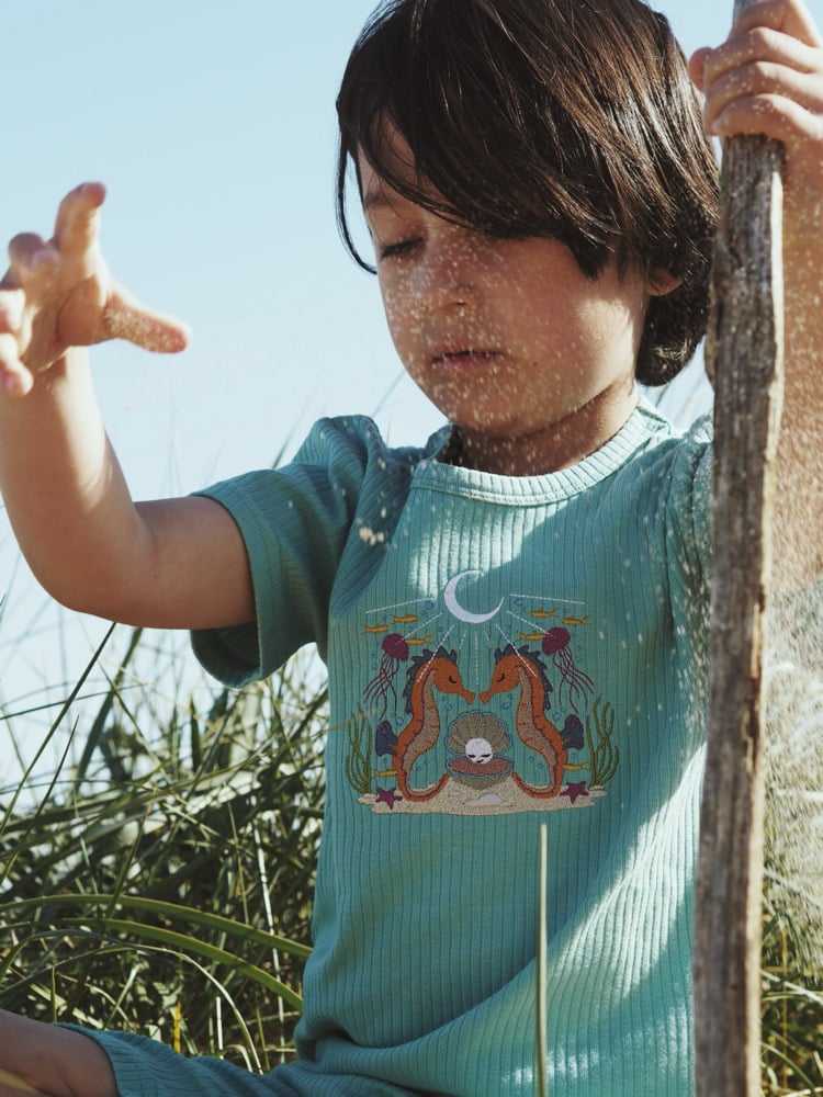 Image of Belle & Bee Collaboration - Seaglass short sleeve tshirt
