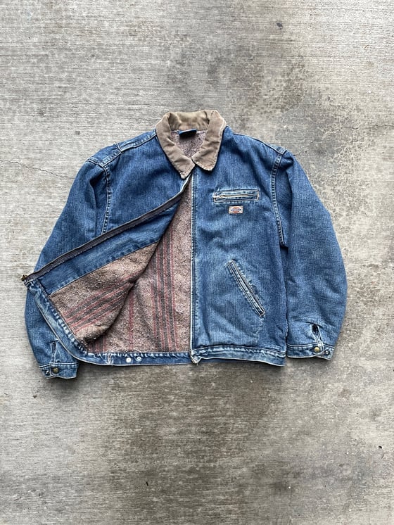 Image of Vintage Dickies Denim Blanket Lined Detroit Jacket