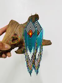 Image 1 of Blue bird earrings 