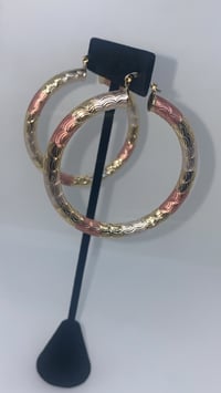 Thick Tri Color Hoops