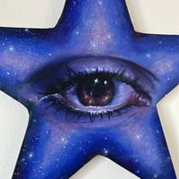 Image 4 of “We’re made of stars” acrylic on star canvas - vol.1