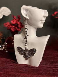 Image 3 of ‘A trapped moth’ earrings 