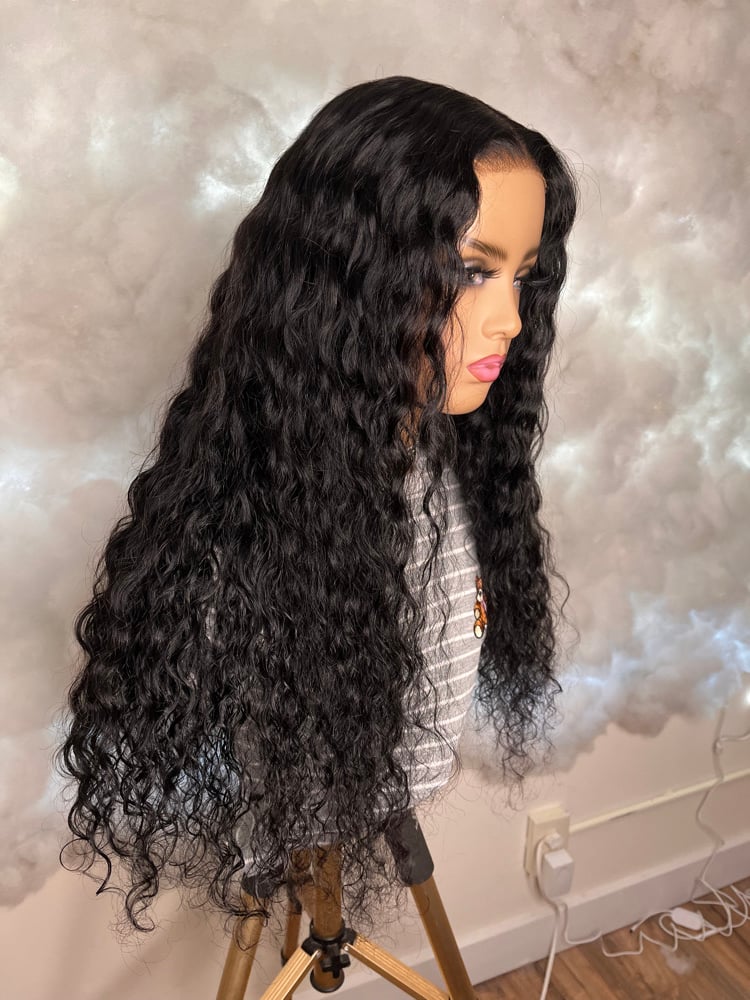 Image of Nadula 7x5 Water Wave Wig With Draw String In Nape Area