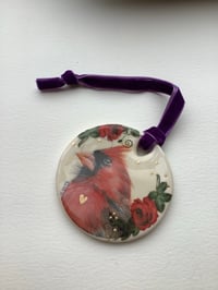 Image 1 of Cardinal ceramic decoration 
