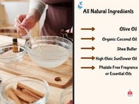 Image 2 of Lavender & Lemongrass Handmade Soap – Essential Oil Bar, Calming Refreshing Aromatherapy, Ec