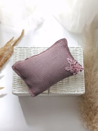 Image 7 of Newborn Photo Prop Set | Mini Rug | bodysuit for Photoshoot | pillow | dusty purple