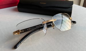Image of 100% AUTHENTIC CARTIER Light Back Buffs 18k Real gold CT0286O - Retail $3,000