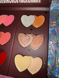 Image 4 of K & C Facechart Eyeshadow Palette with Mirror 